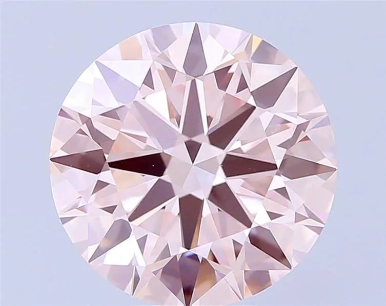 7.00ct Round Lab Grown Diamond (Colour Fancy Pink, Clarity VVS2, Cut ID, IGI Certified)