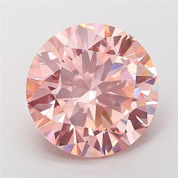 7.07ct Round Lab Grown Diamond (Colour Fancy Intense Pink, Clarity VS1, Cut EX, IGI Certified)