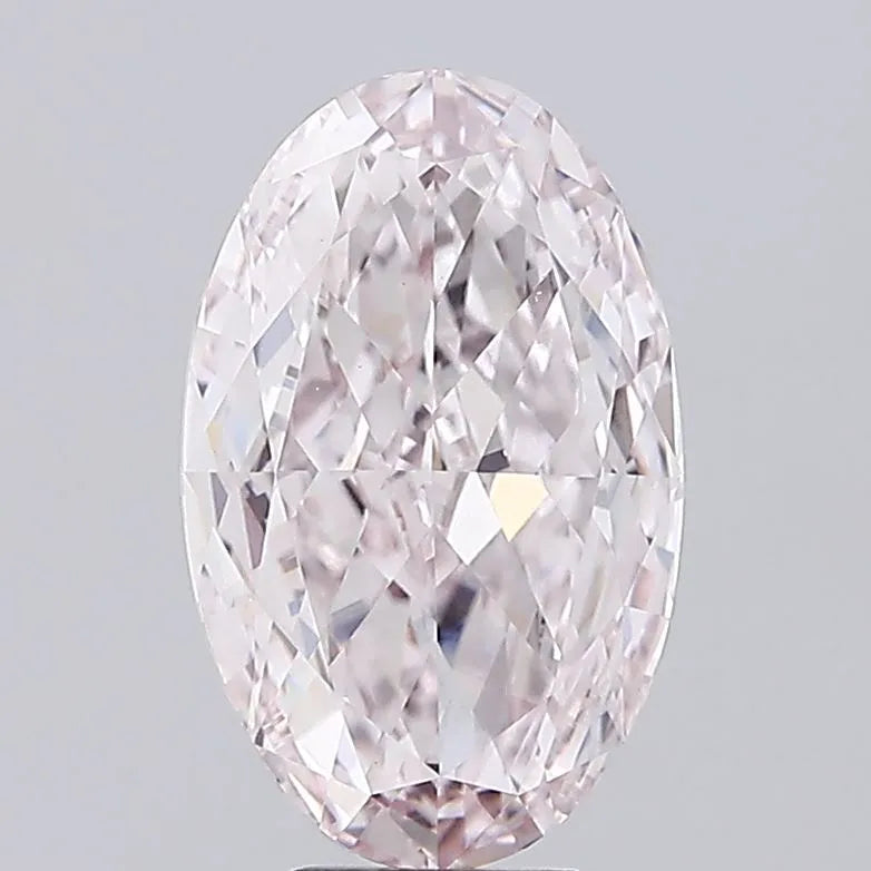 8.03ct Oval Lab Grown Diamond (Colour Fancy Light Pink, Clarity VS1, IGI Certified)