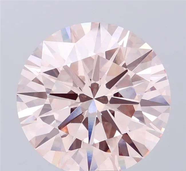 8.87ct Round Lab Grown Diamond (Colour Fancy Light Pink, Clarity VVS2, Cut ID, IGI Certified)