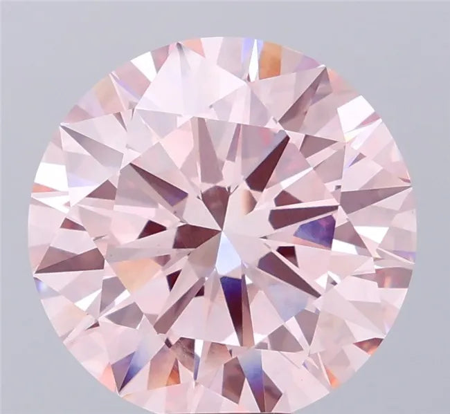 9.53ct Round Lab Grown Diamond (Colour Fancy Intense Pink, Clarity VVS2, Cut EX, IGI Certified)