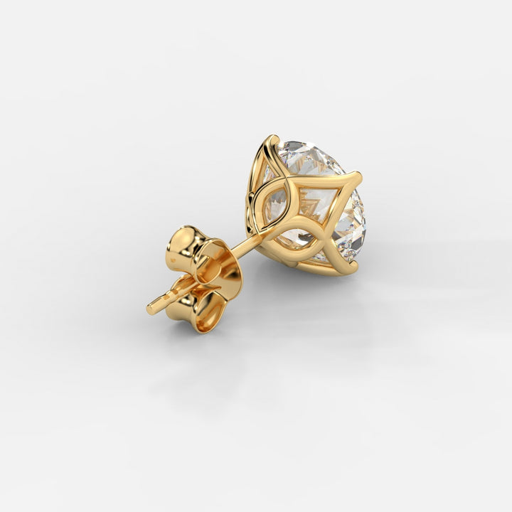 Round Cut Tulip Basket Studs