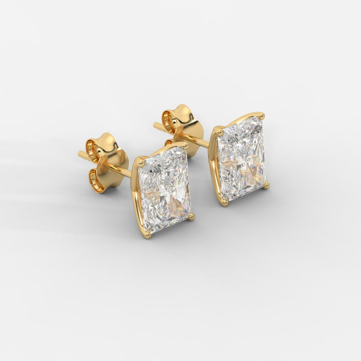 Tulip Basket Radiant cut Studs.