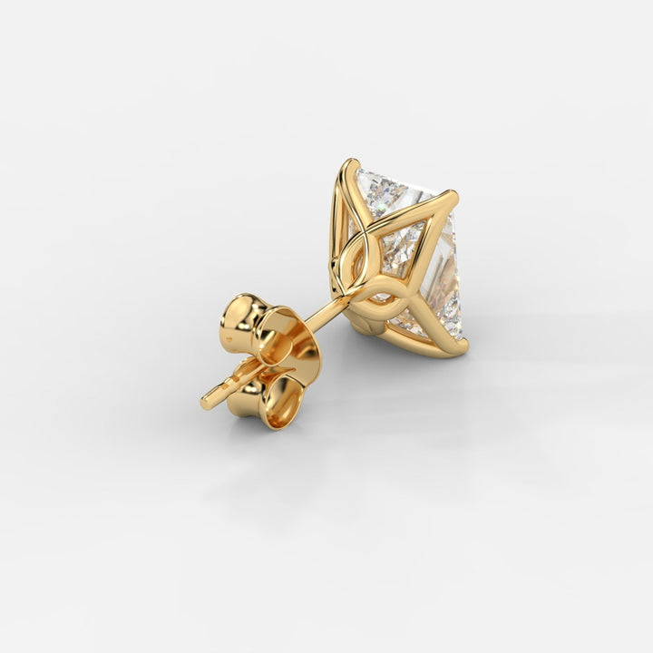 Tulip Basket Radiant cut Studs.