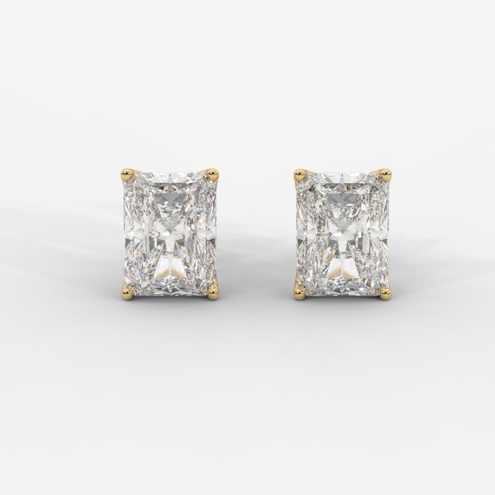 Tulip Basket Radiant cut Studs.