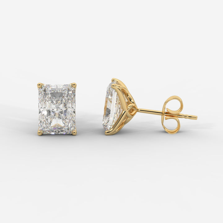 Tulip Basket Radiant cut Studs.