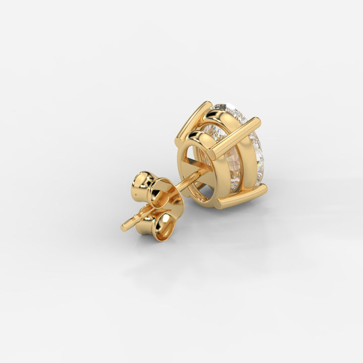 Basket Oval cut Studs