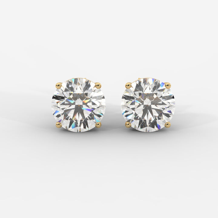 Round Cut Basket Studs
