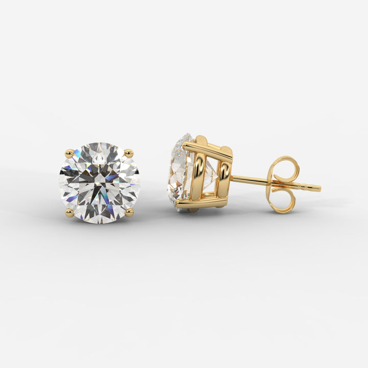 Round Cut Basket Studs