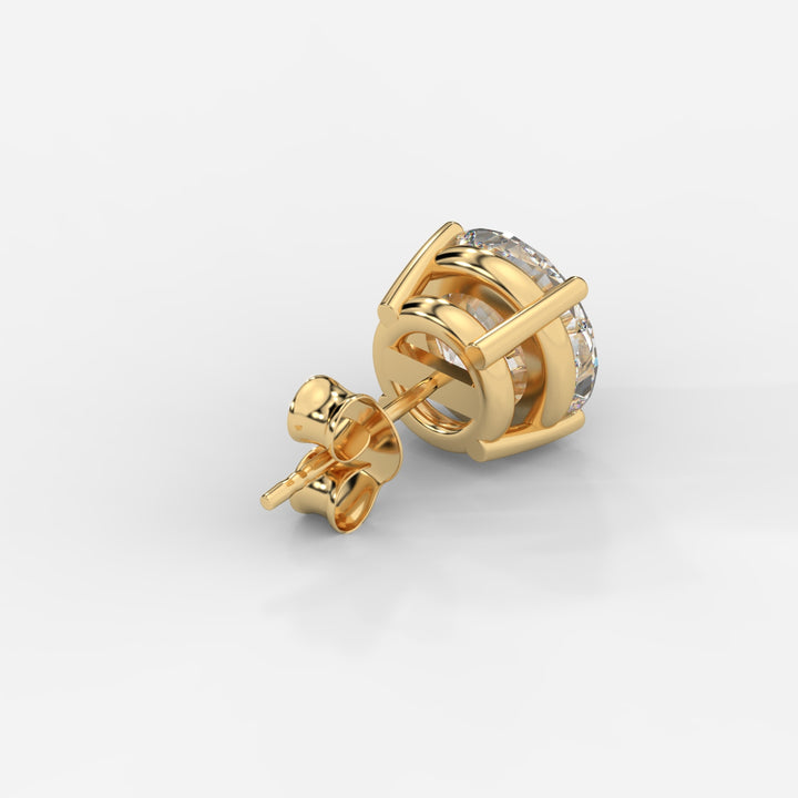 Round Cut Basket Studs