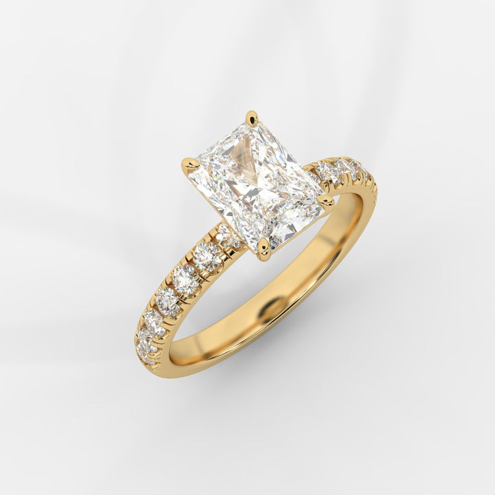 Radiant with Pave Ring