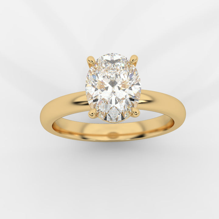 Solitaire Oval Ring