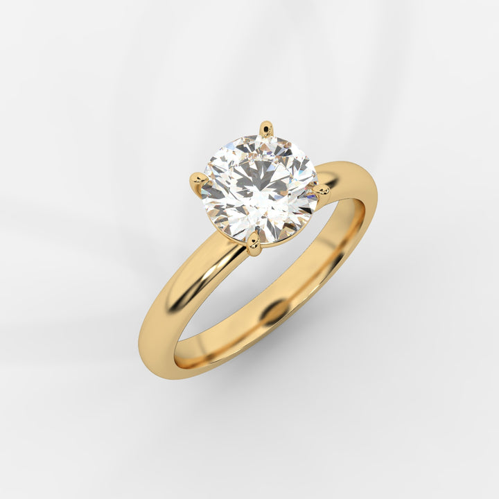 Solitaire Round Ring