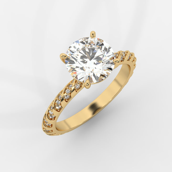 Twisted Pave Band Ring
