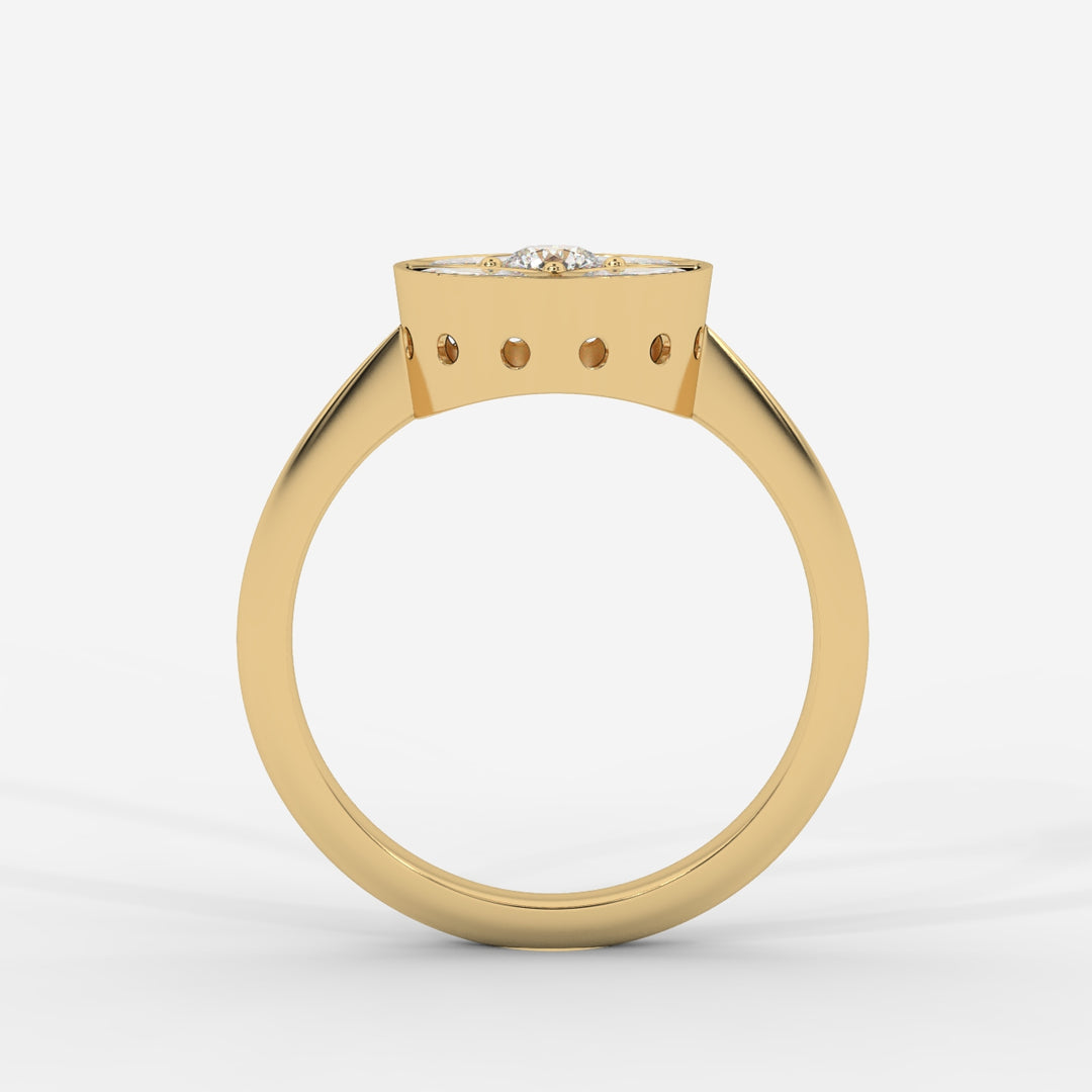 Marquise and Round Ring