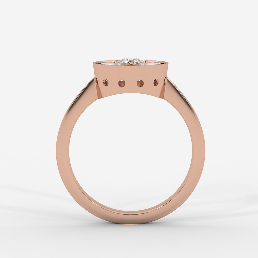 Marquise and Round Ring