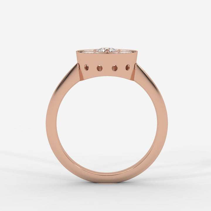 Marquise and Round Ring