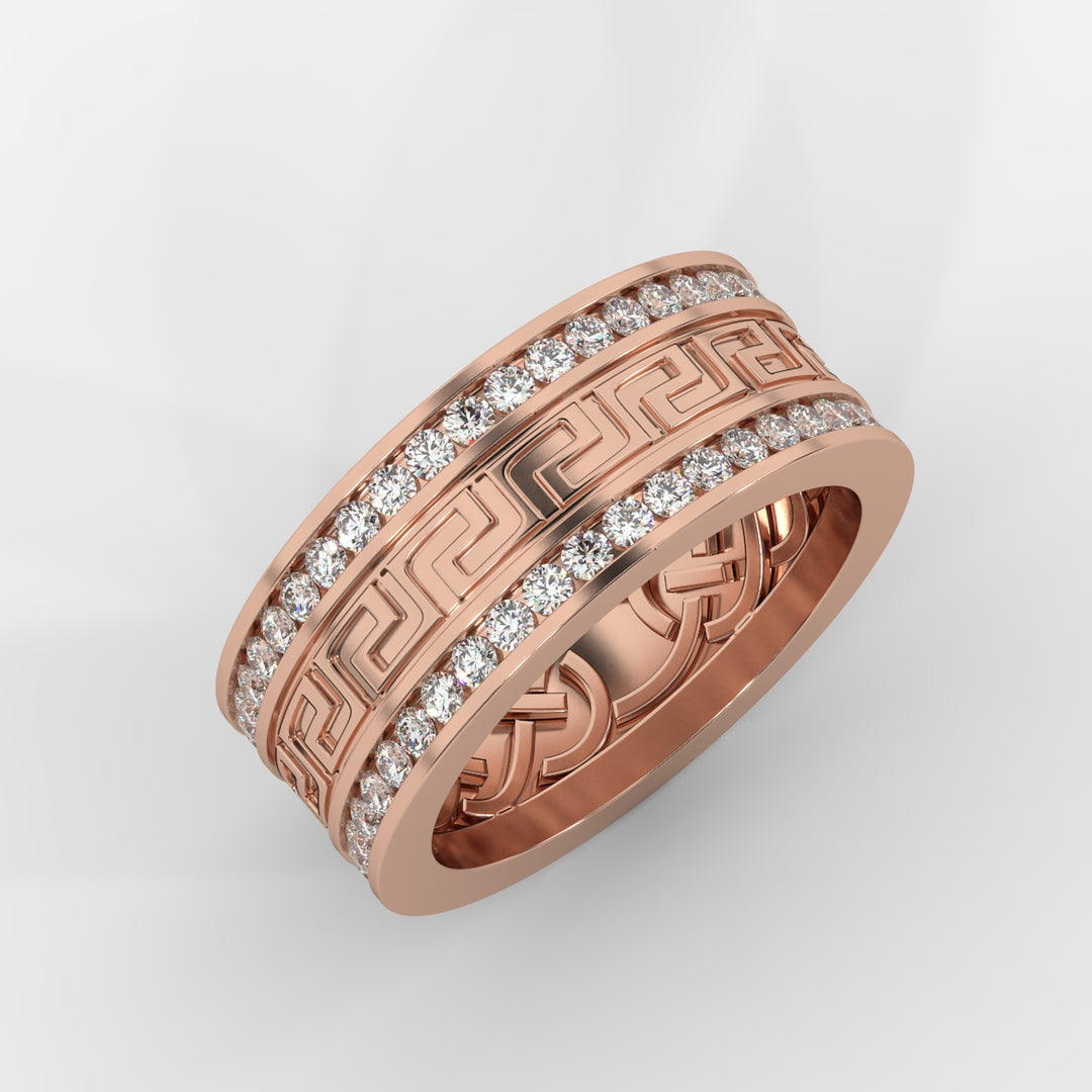 Greek Key Pattern Ring