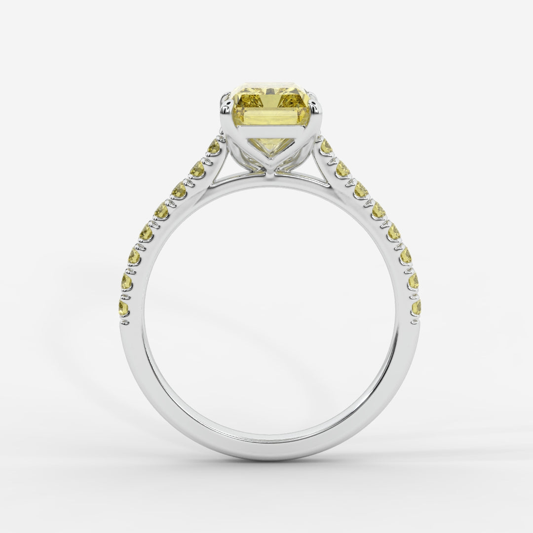 Yellow Radiant with Yellow Pave Ring