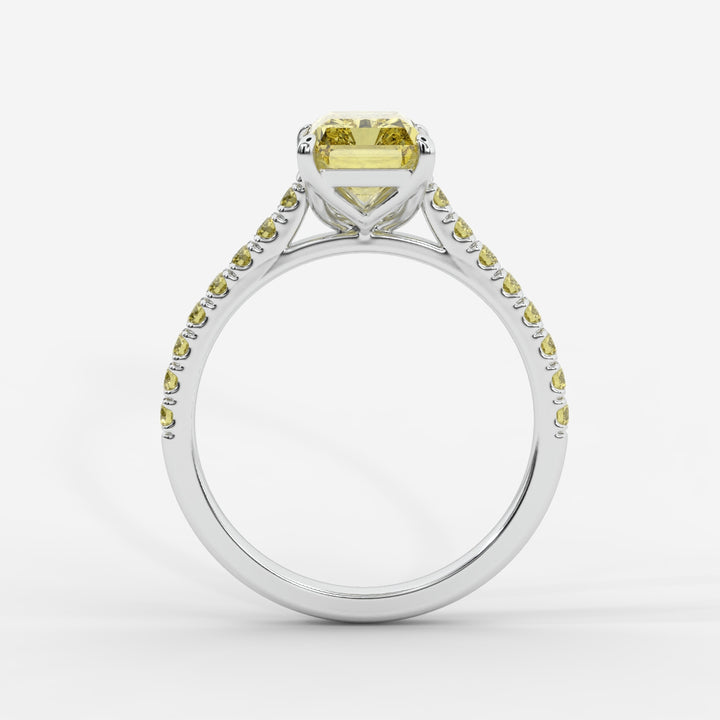 Yellow Radiant with Yellow Pave Ring