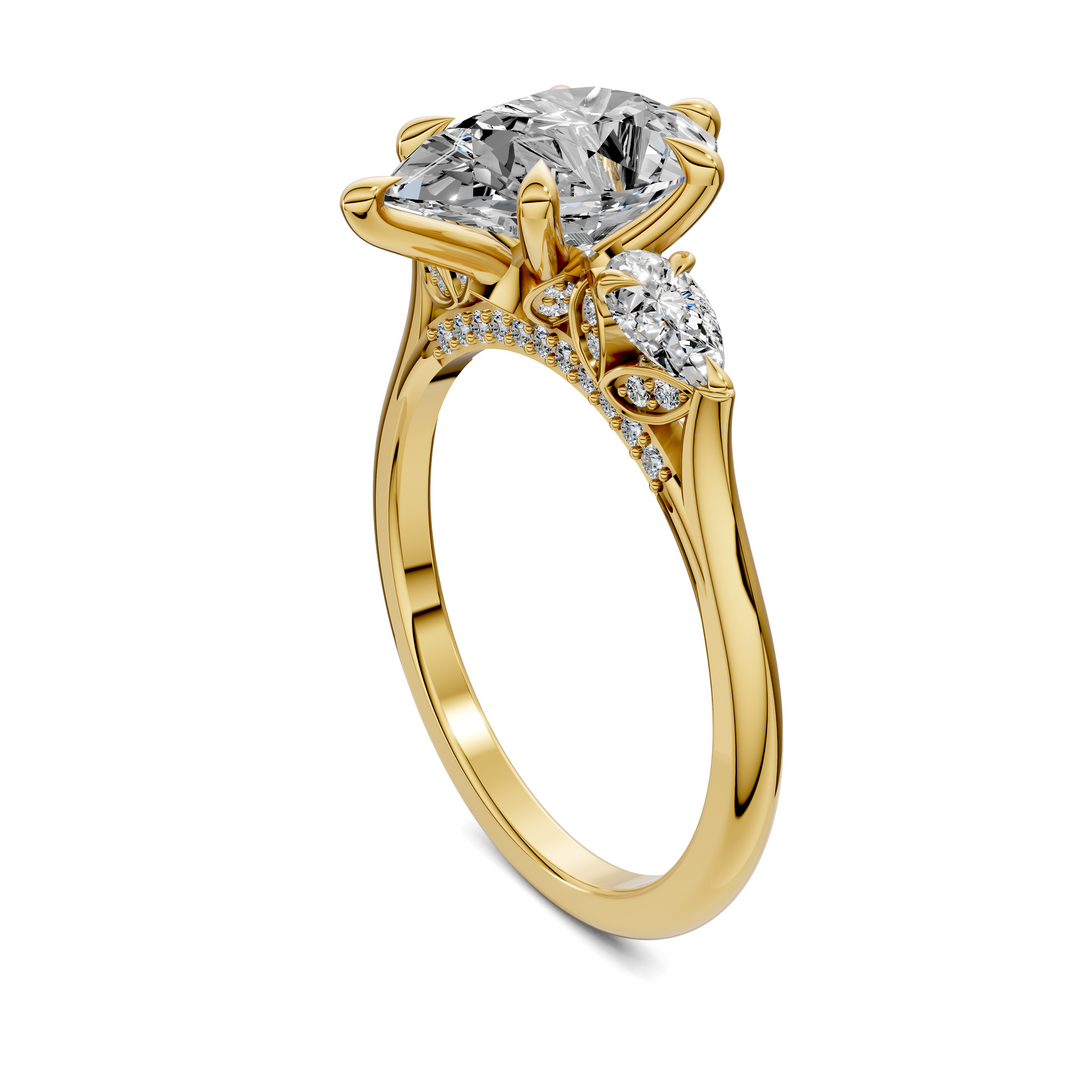 Lesley Nature Three Stone Ring