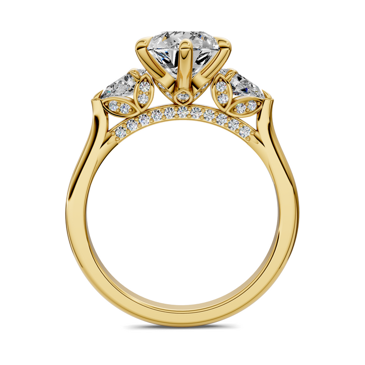 Lesley Nature Three Stone Ring