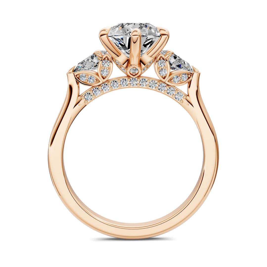 Lesley Nature Three Stone Ring