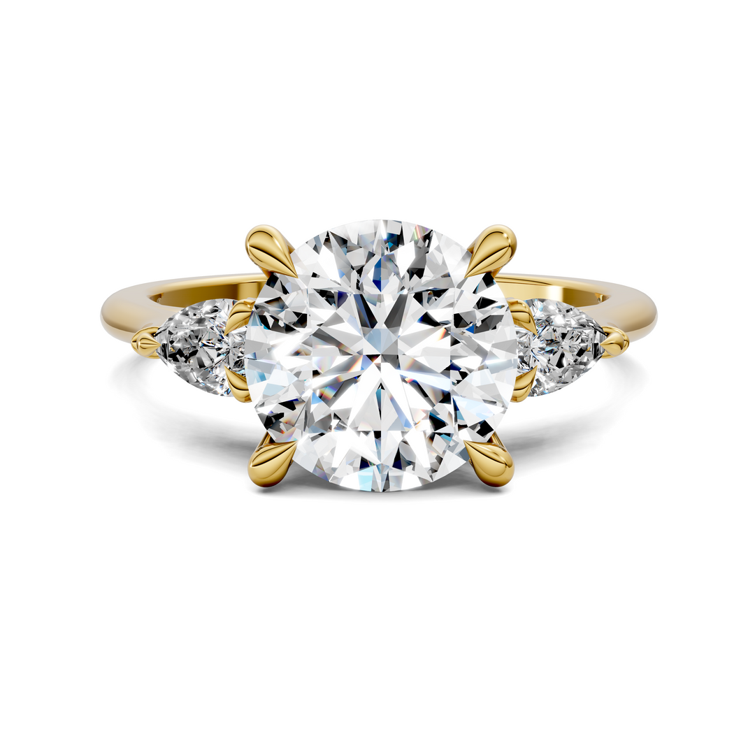 Lesley Nature Three Stone Ring Setting