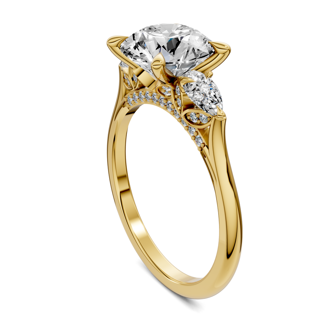 Lesley Nature Three Stone Ring