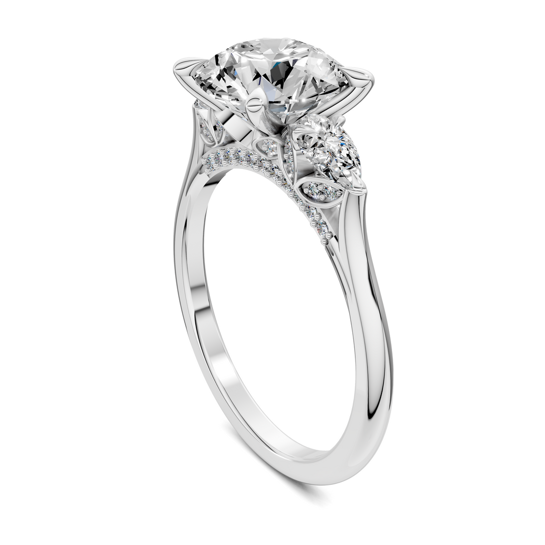 Lesley Nature Three Stone Ring