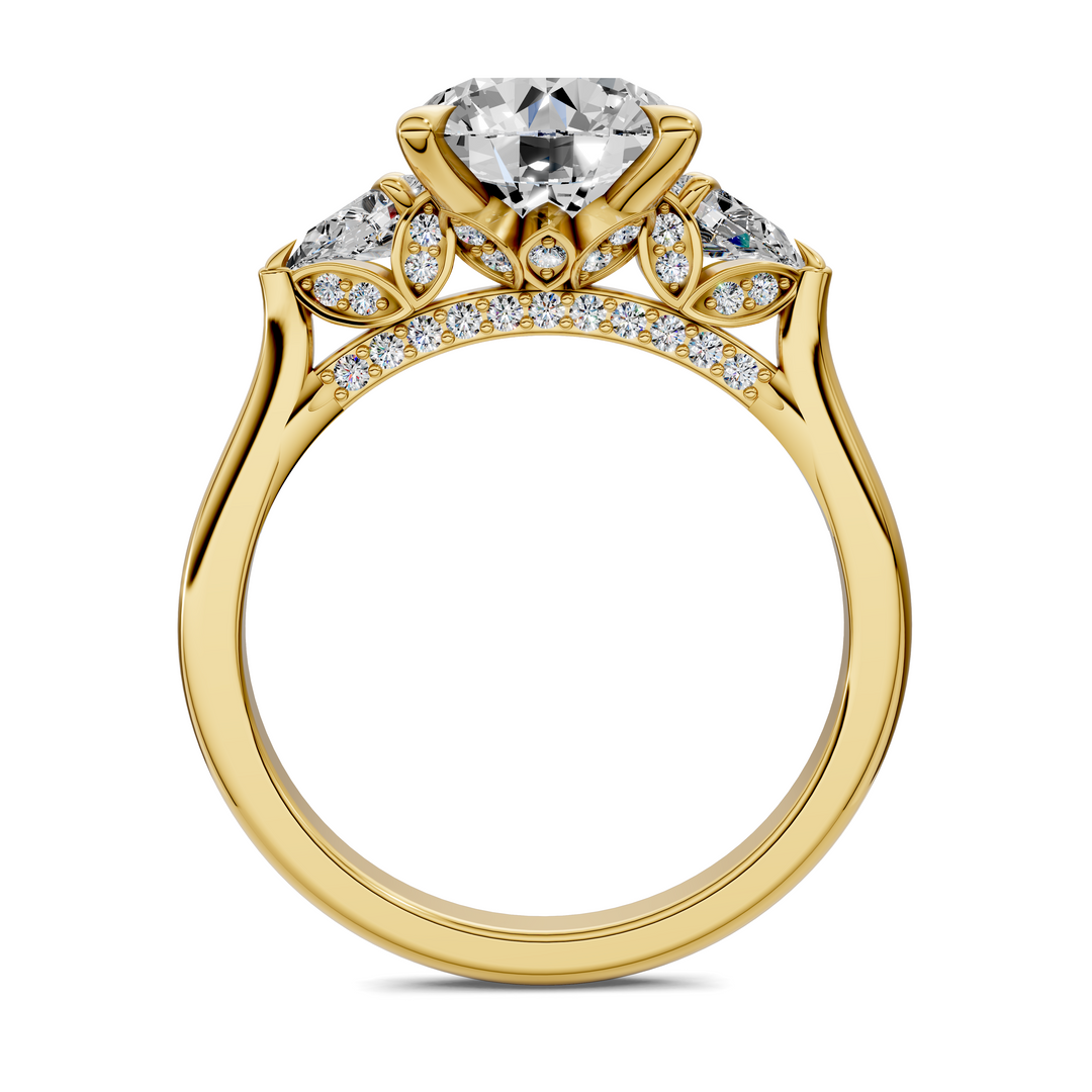 Lesley Nature Three Stone Ring