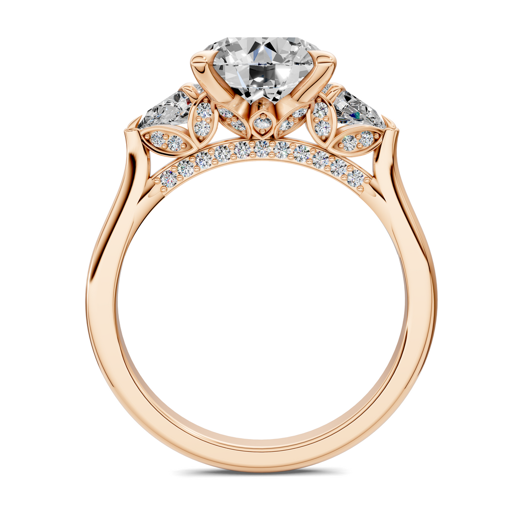 Lesley Nature Three Stone Ring