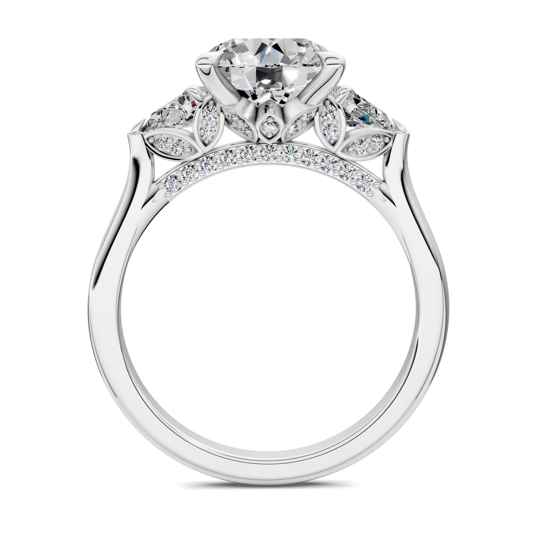Lesley Nature Three Stone Ring
