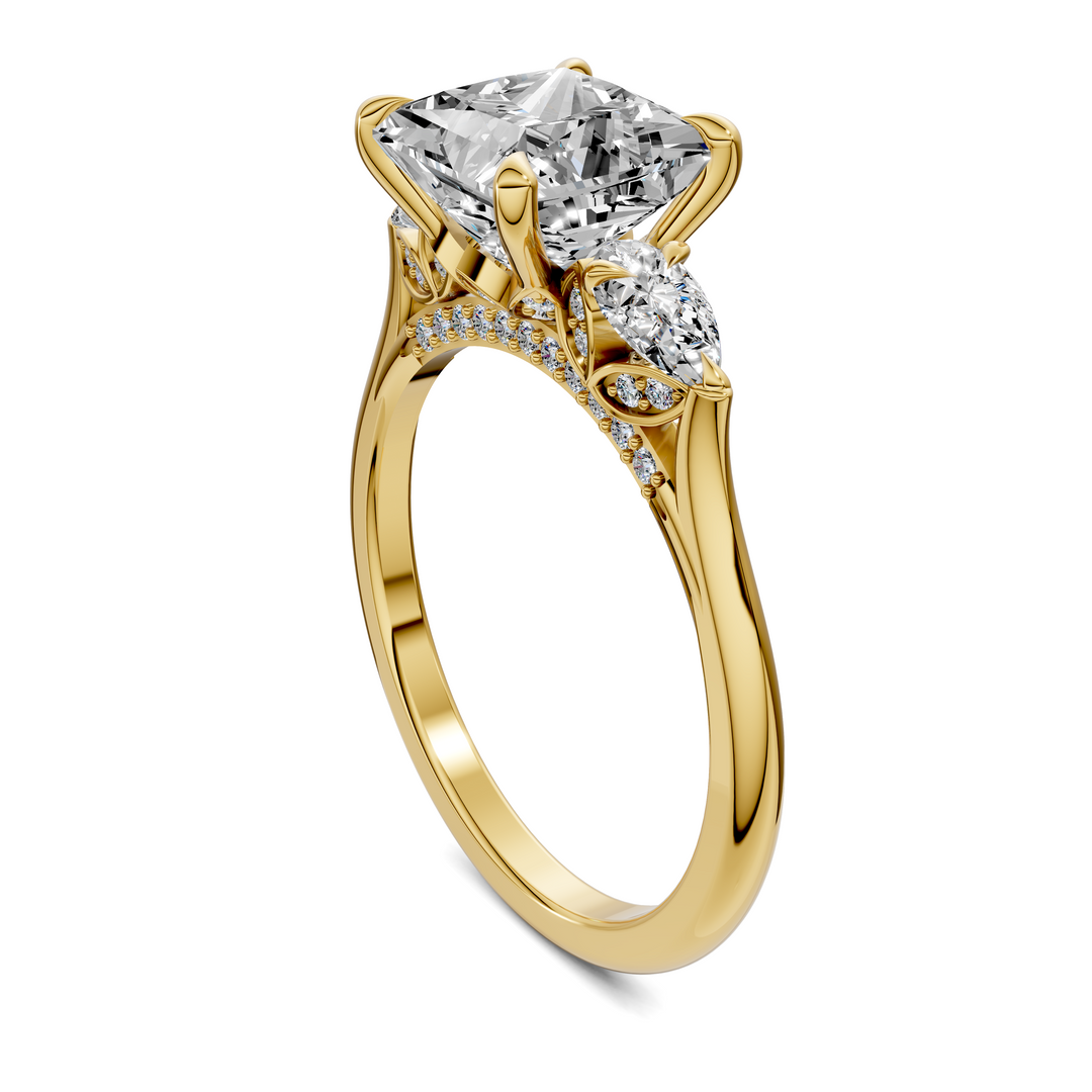Lesley Nature Three Stone Ring