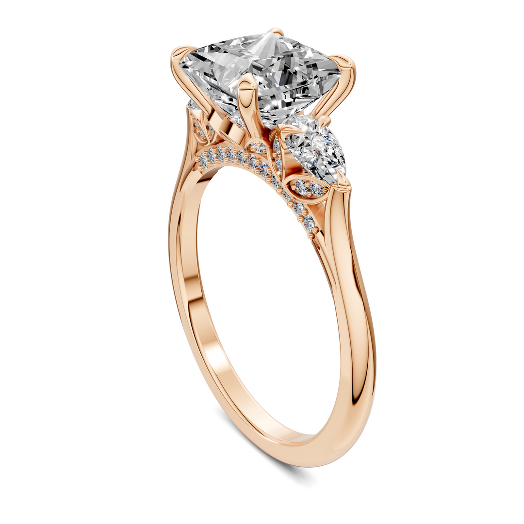 Lesley Nature Three Stone Ring