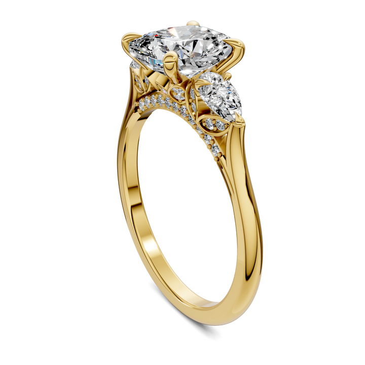 Lesley Nature Three Stone Ring