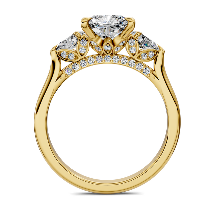 Lesley Nature Three Stone Ring