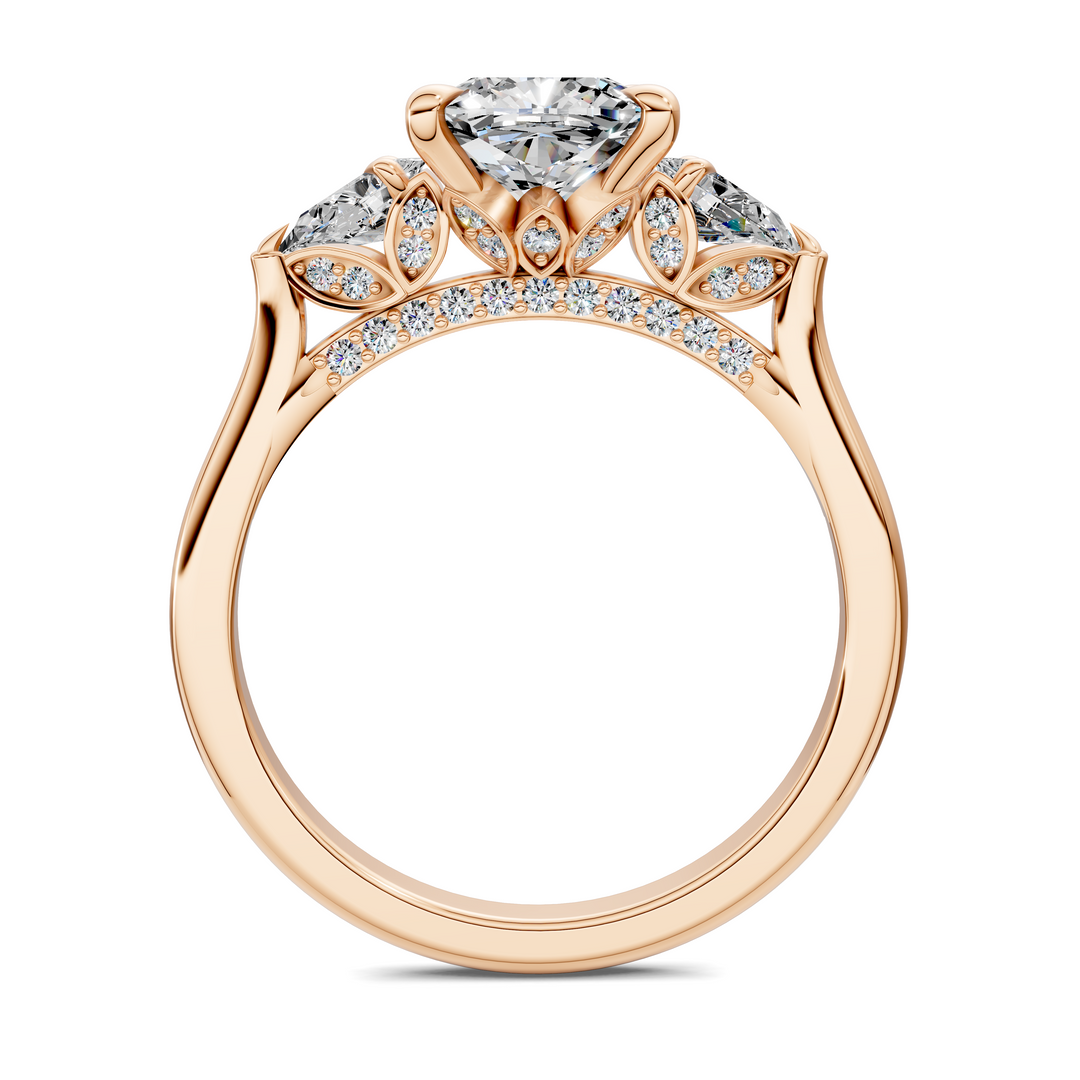 Lesley Nature Three Stone Ring