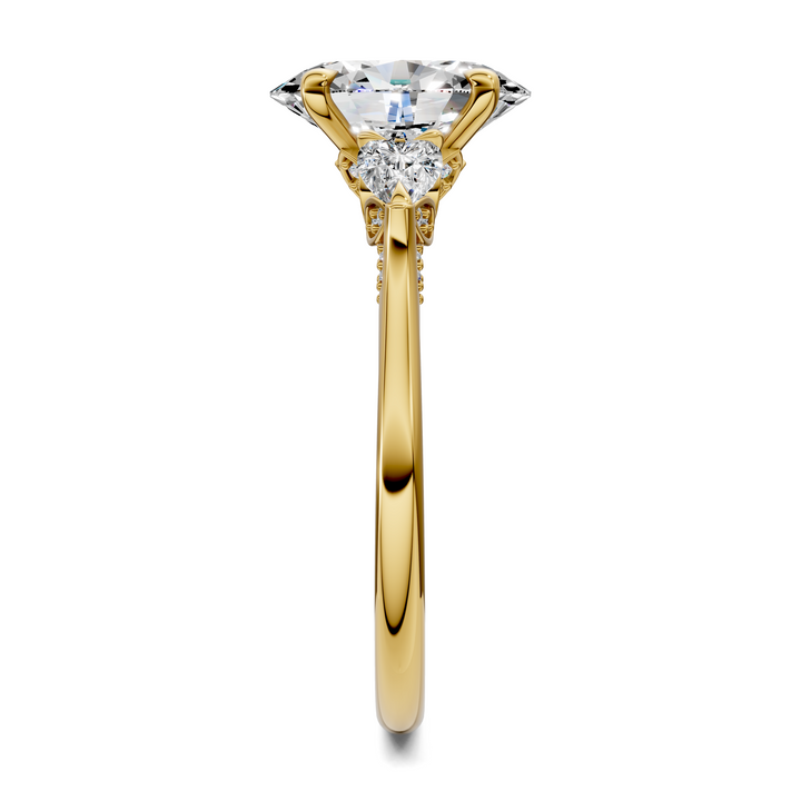 Lesley Nature Three Stone Ring Setting