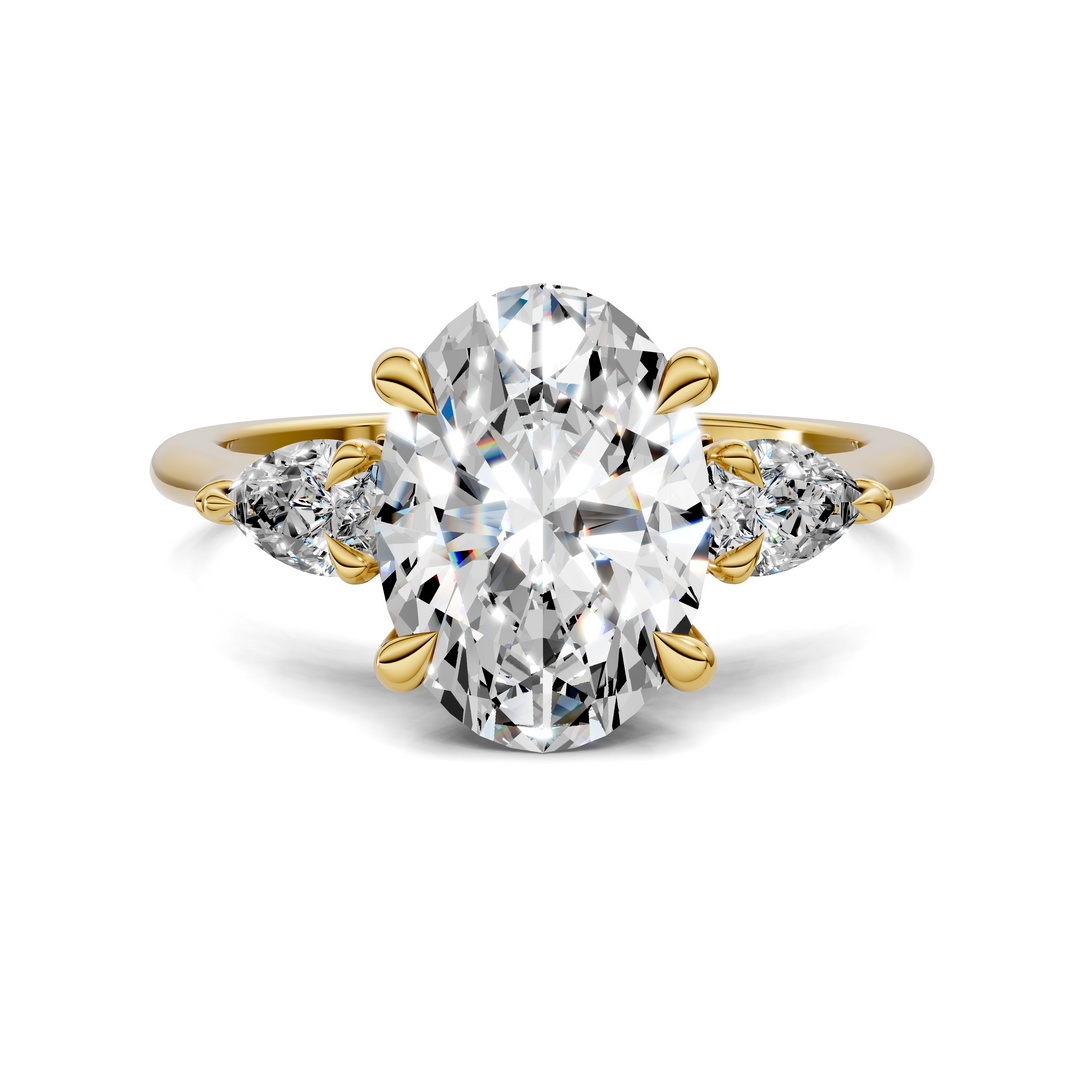 Lesley Nature Three Stone Ring Setting