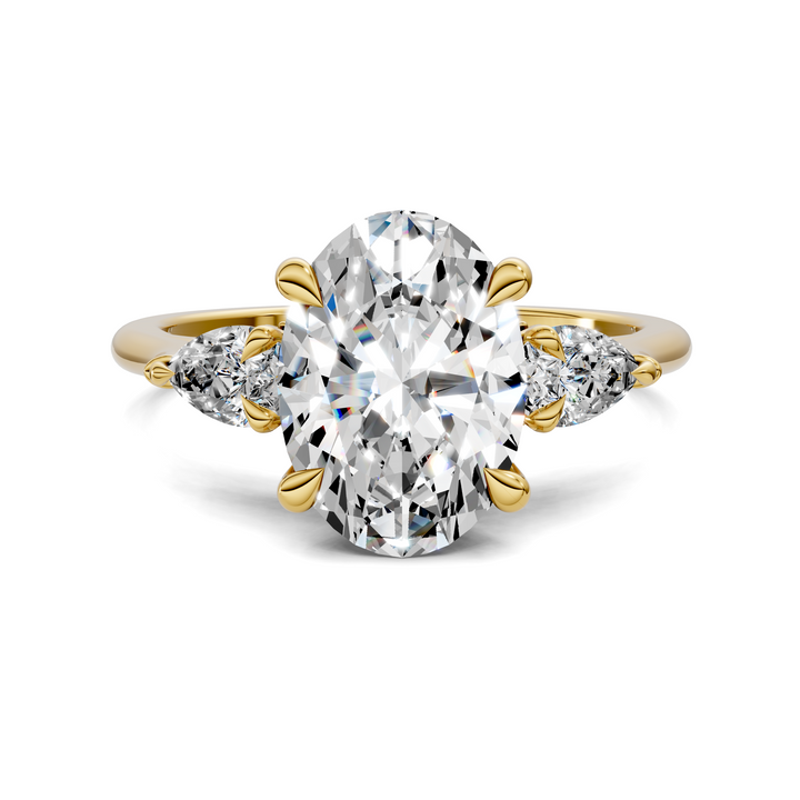 Lesley Nature Three Stone Ring Setting