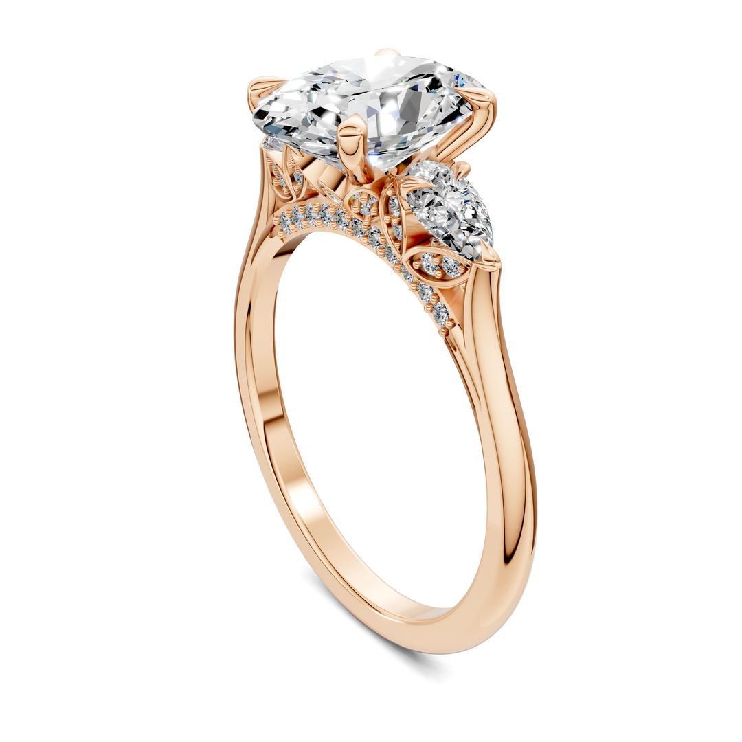 Lesley Nature Three Stone Ring