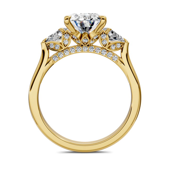 Lesley Nature Three Stone Ring