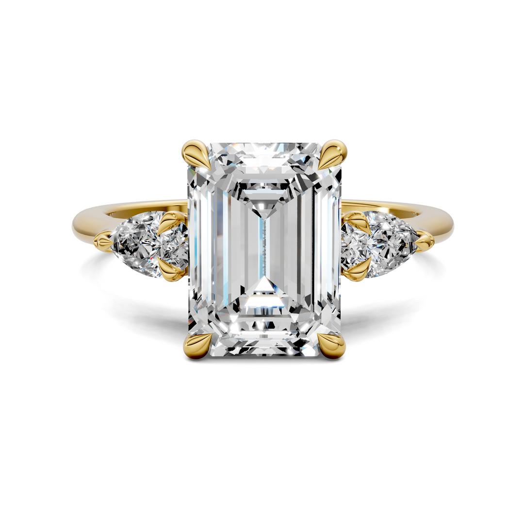 Lesley Nature Three Stone Ring Setting