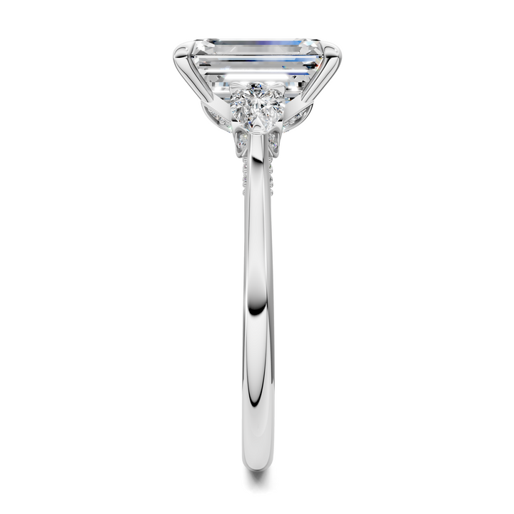 Lesley Nature Three Stone Ring Setting