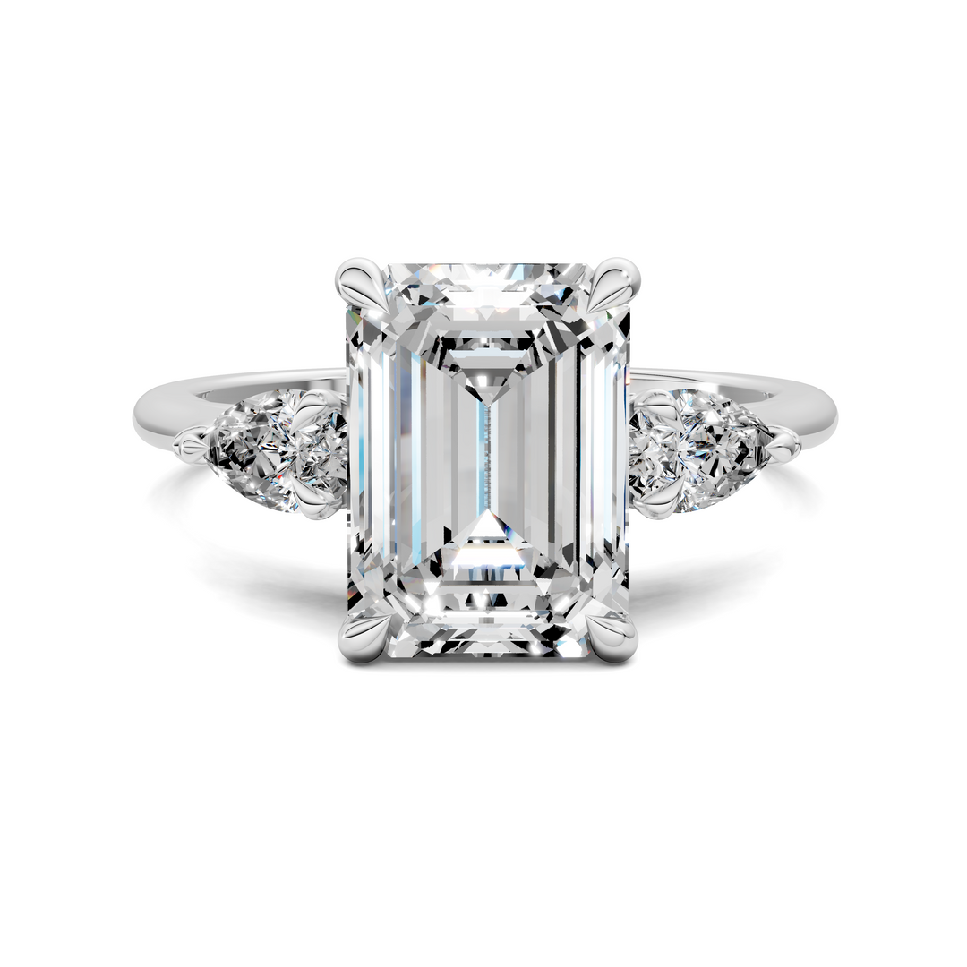Lesley Nature Three Stone Ring Setting