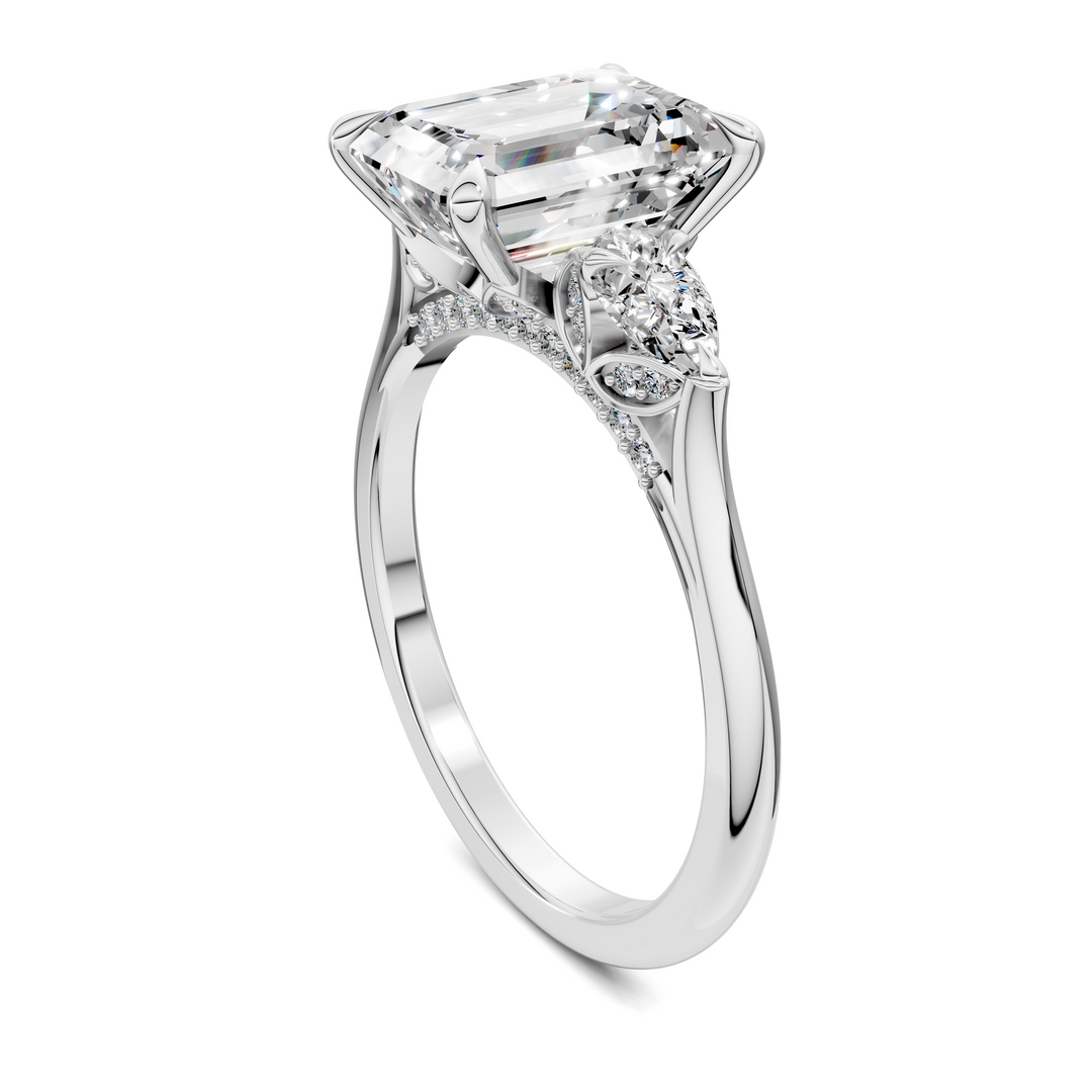 Lesley Nature Three Stone Ring