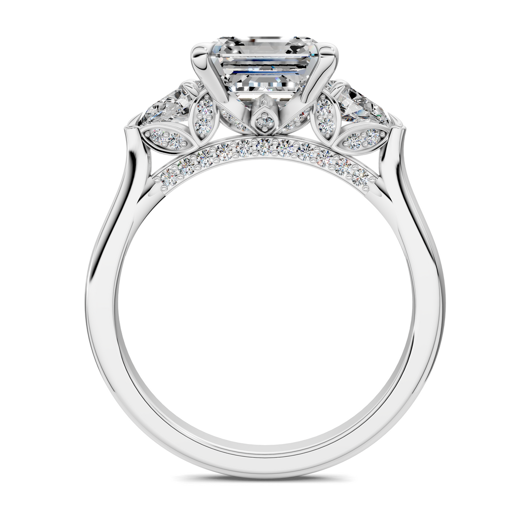 Lesley Nature Three Stone Ring Setting