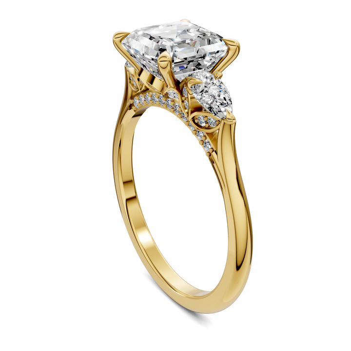 Lesley Nature Three Stone Ring