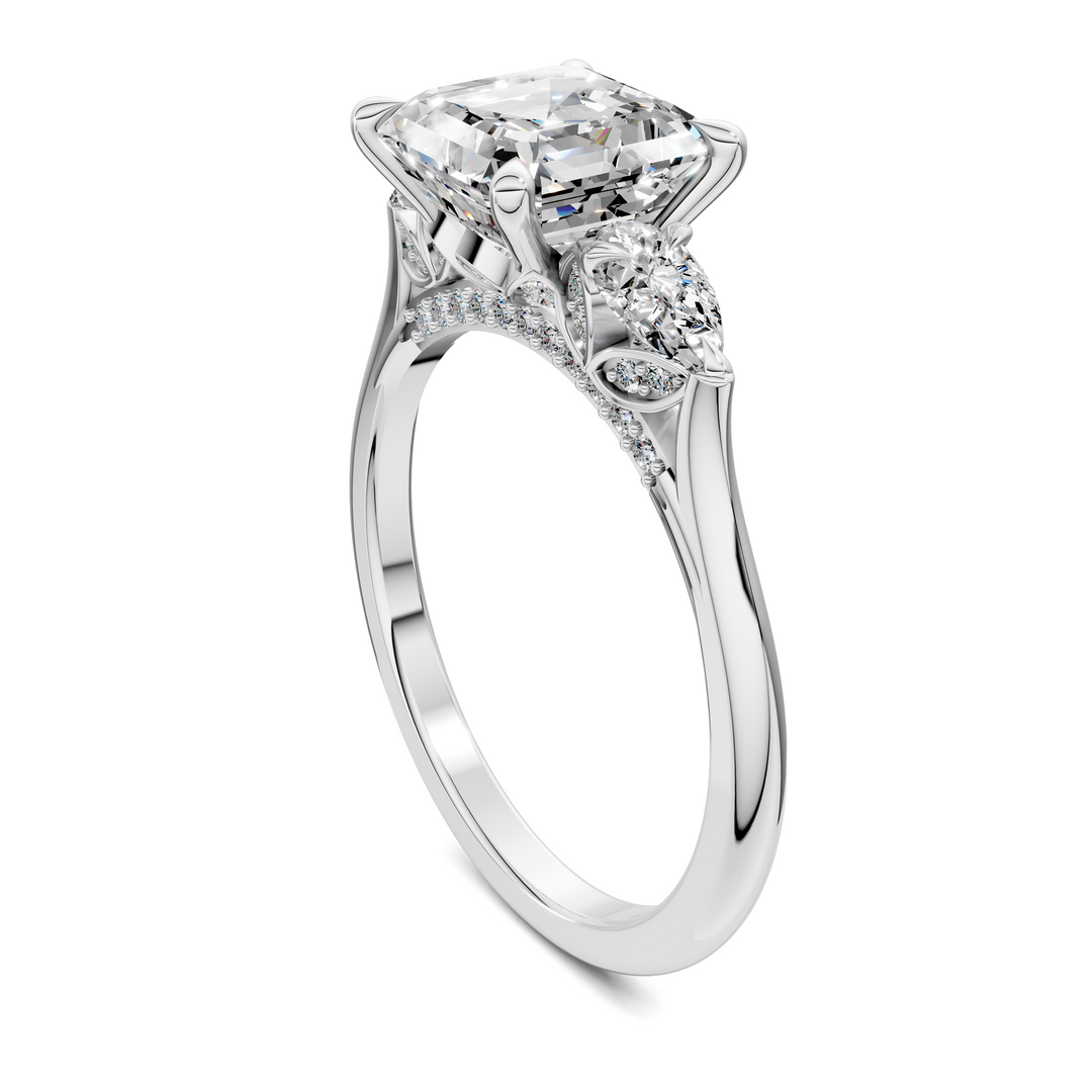 Lesley Nature Three Stone Ring